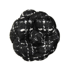 Брошь камелия Chanel 8 см, цвет Черный