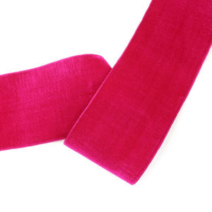 Бархатная лента с шелком , цвет Розовый