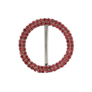 Декоративная пряжка со стразами Dolce Gabbana Ø3,8 см, цвет Розовый