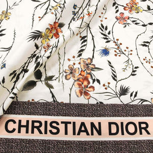Хлопковый поплин Dior, цвет Белый