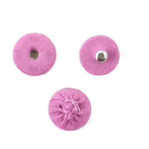 Кнопки, обтянутые тканью 1,2 см, цвет Розовый
