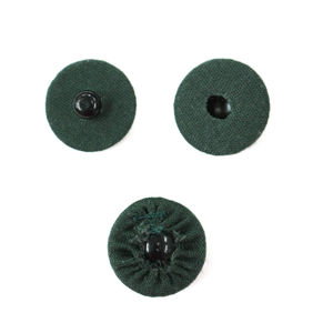 Кнопки, обтянутые тканью 1,6 см, цвет Зеленый