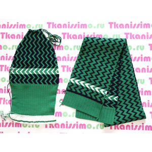 Комплект Gucci шапка  и шарф 190х21 см, цвет Зеленый