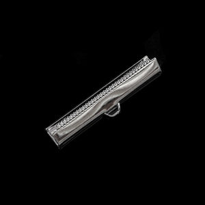 Концевик для лент/тесьмы 3,5 см, цвет Серебро