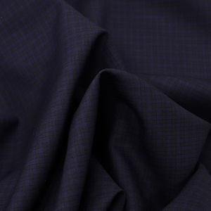 Костюмная шерстяная ткань с эластаном Zegna, цвет Синий