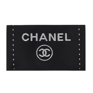 Лейбл Chanel 6.5х4 см, цвет Черный