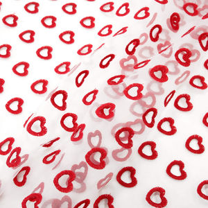 Органза с вышивкой Giambattista Valli, цвет Красный