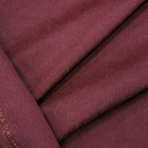 Пальтовая ткань из сури альпаки, цвет Красный