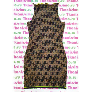 Платье Fendi размер S, цвет Коричневый