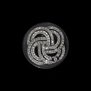 Пуговицы Chanel со стразами Ø2,8 см