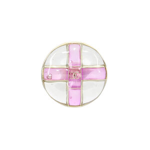 Пуговицы со стеклом gripoix Chanel SS 2023 Ø2,2 см, цвет Розовый