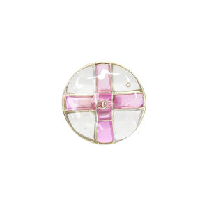 Пуговицы со стеклом gripoix Chanel SS 2023 Ø2 см, цвет Розовый
