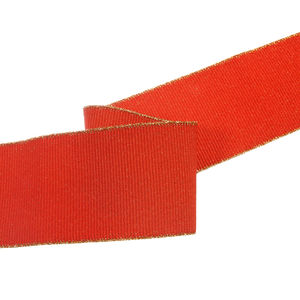 Резинка с люрексом 5 см, цвет Красный