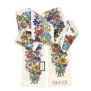Шелковая лента twilly Gucci 202х10 см, цвет Мультицвет
