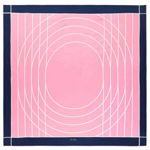 Шелковый платок Loro Piana 90х90 см КРАЙ НЕ ОБРАБОТАН, цвет Розовый