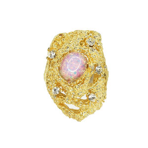 Винтажное кольцо Vogue размер 16,5-17,5, цвет Розовый