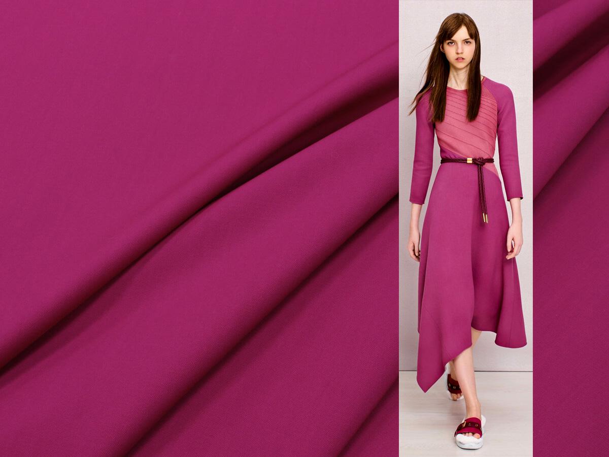 Шерстяная ткань с шелком Agnona, цвет Фиолетовый